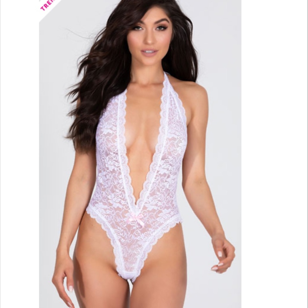 🆕 Lace Teddy with Heart shape butt - Picture 5 of 6